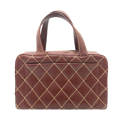 Chanel Brown Leather Wild Stitch