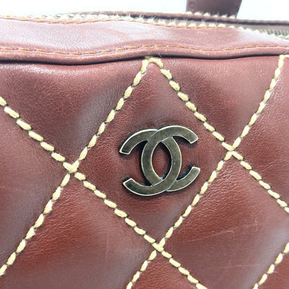 Chanel Brown Leather Wild Stitch