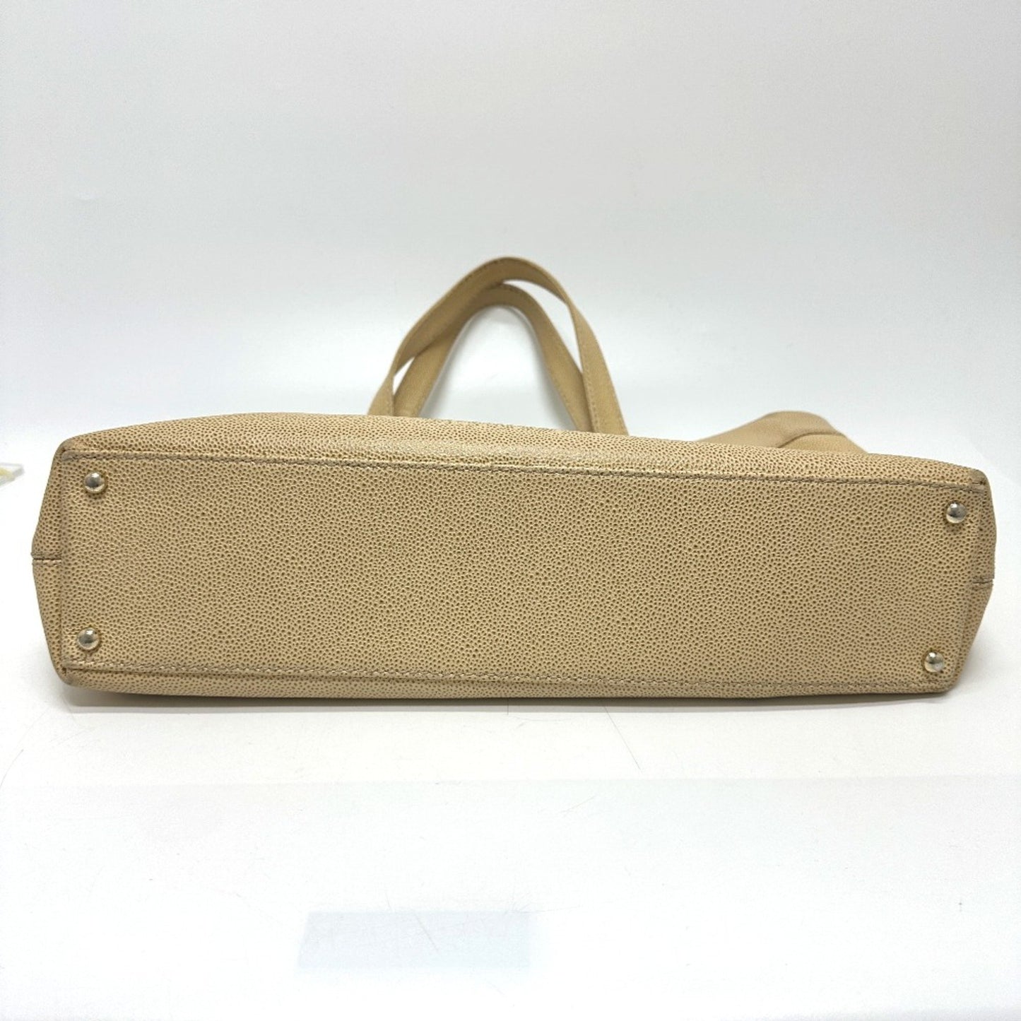 Chanel Brown Leather Logo Cc