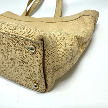 Chanel Brown Leather Logo Cc