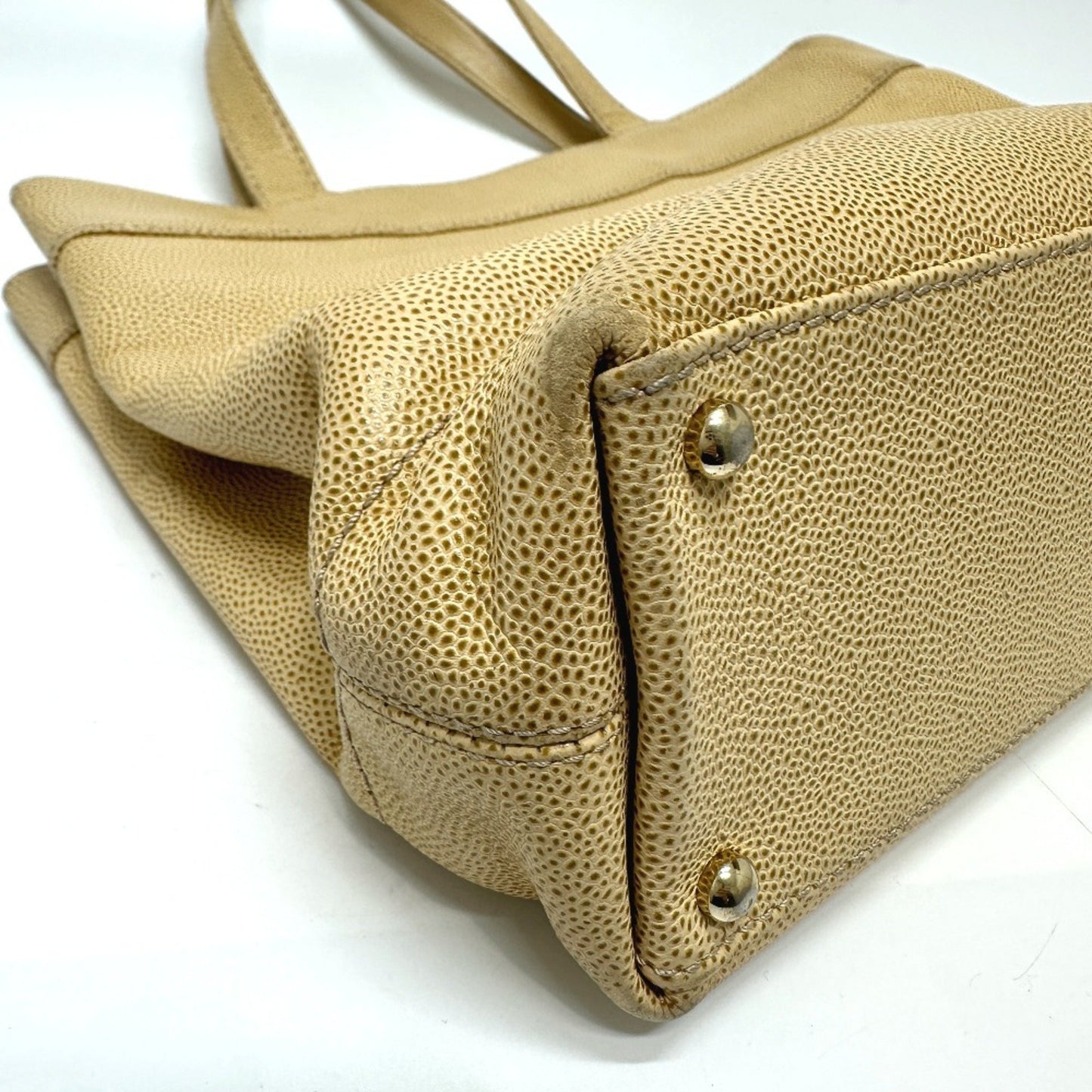 Chanel Brown Leather Logo Cc