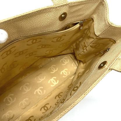 Chanel Brown Leather Logo Cc