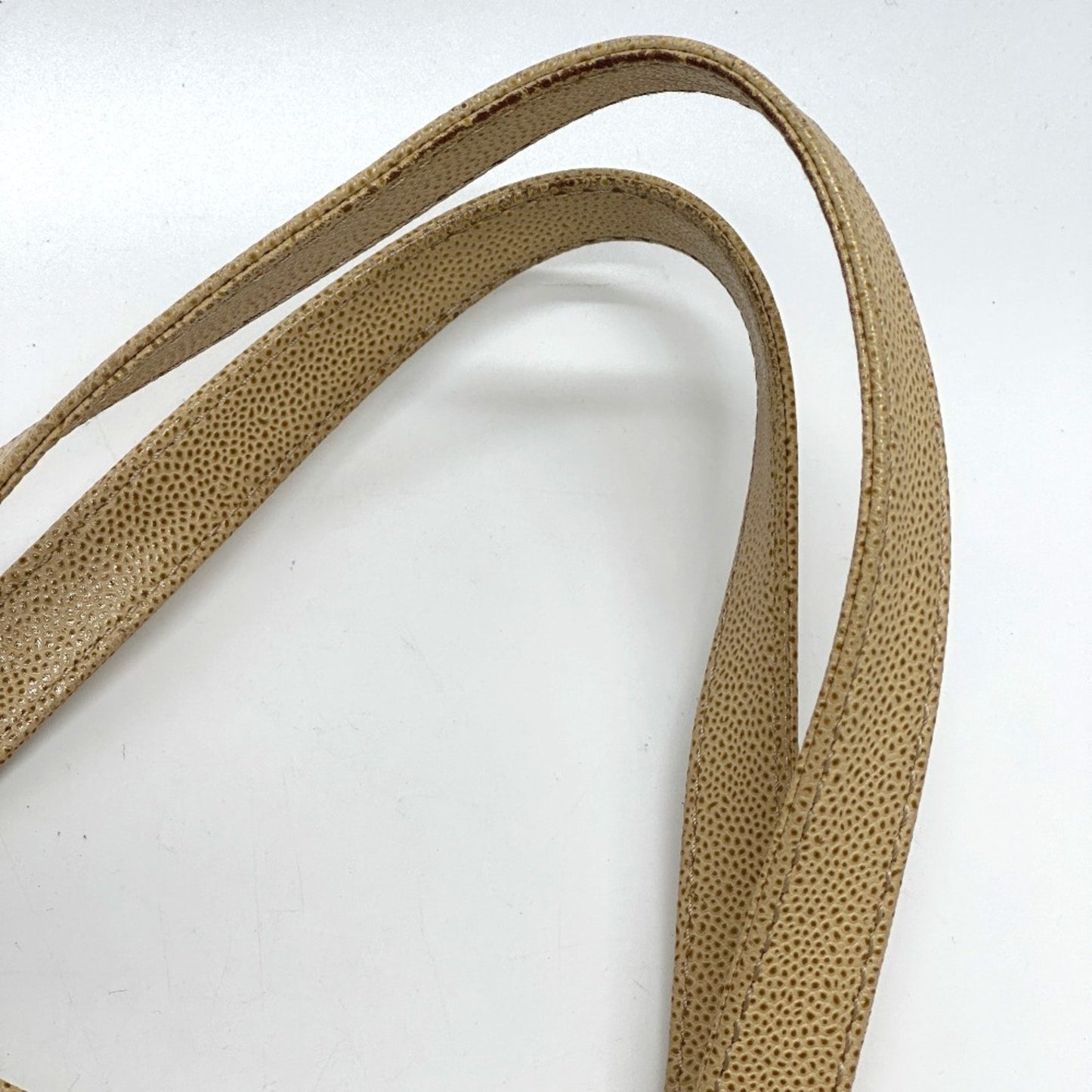 Chanel Brown Leather Logo Cc