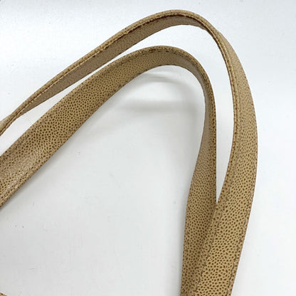 Chanel Brown Leather Logo Cc