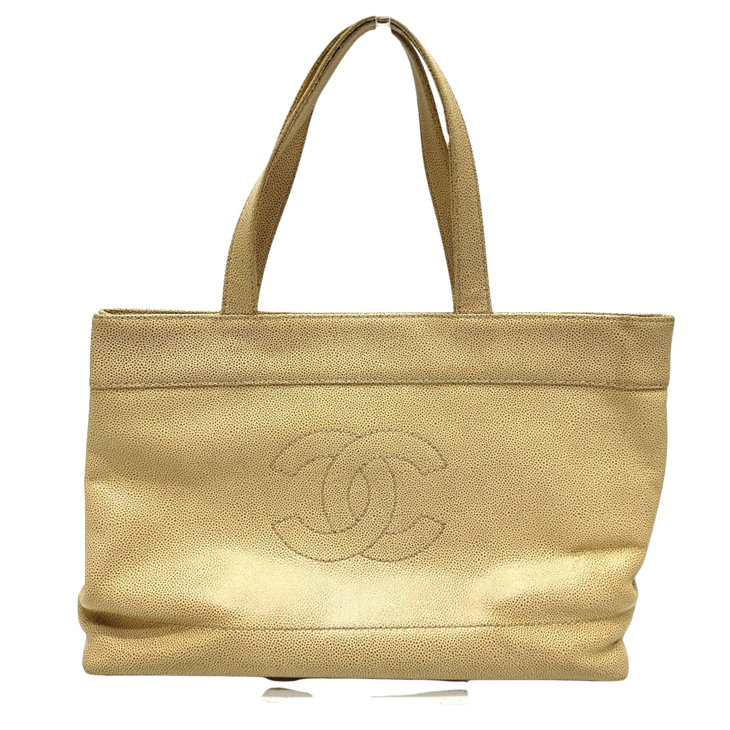 Chanel Brown Leather Logo Cc