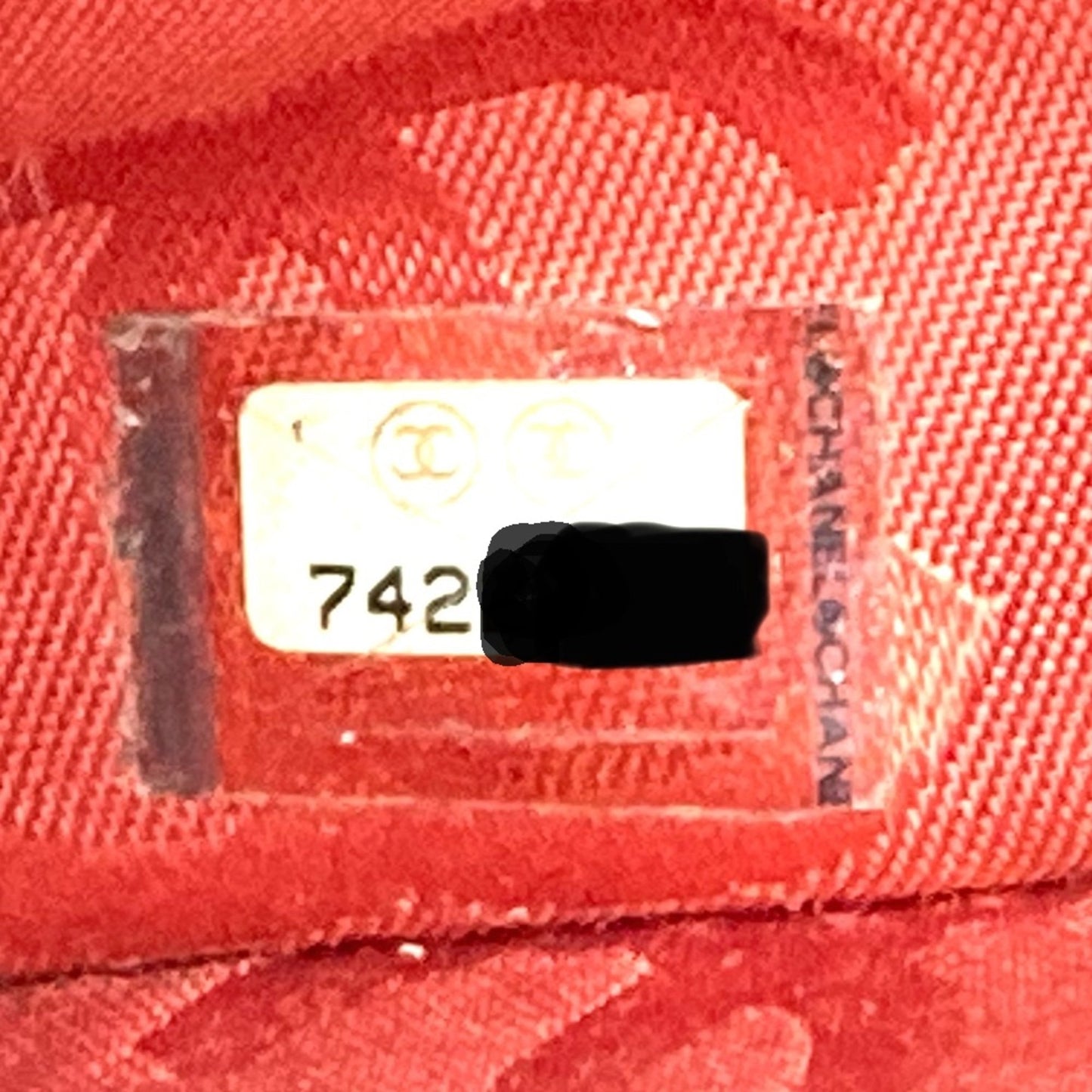 Chanel Red Leather Coco Mark