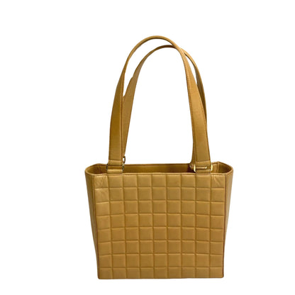 Chanel Brown Leather Chocolate Bar