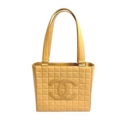 Chanel Brown Leather Chocolate Bar