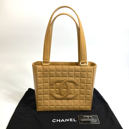 Chanel Brown Leather Chocolate Bar