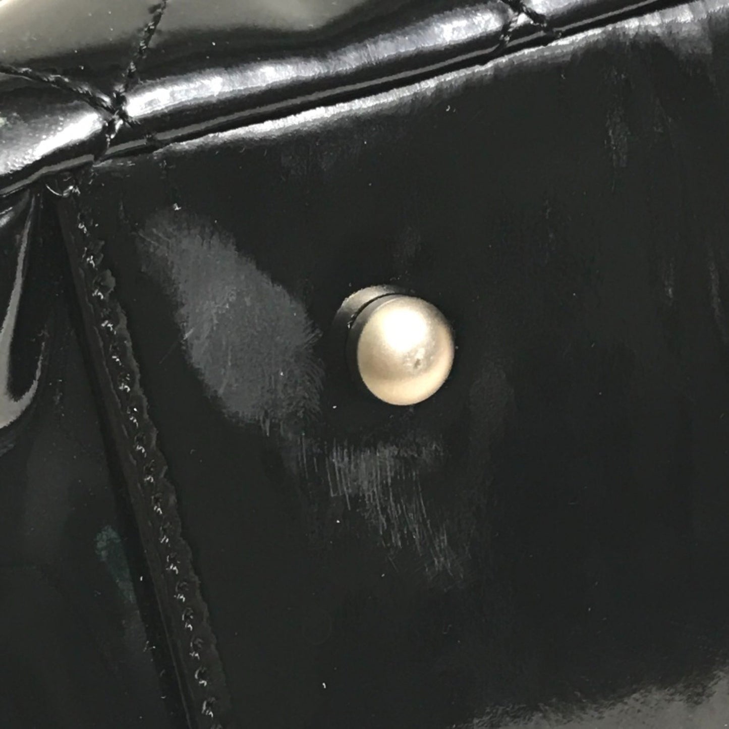 Chanel Black Patent Leather Shopping