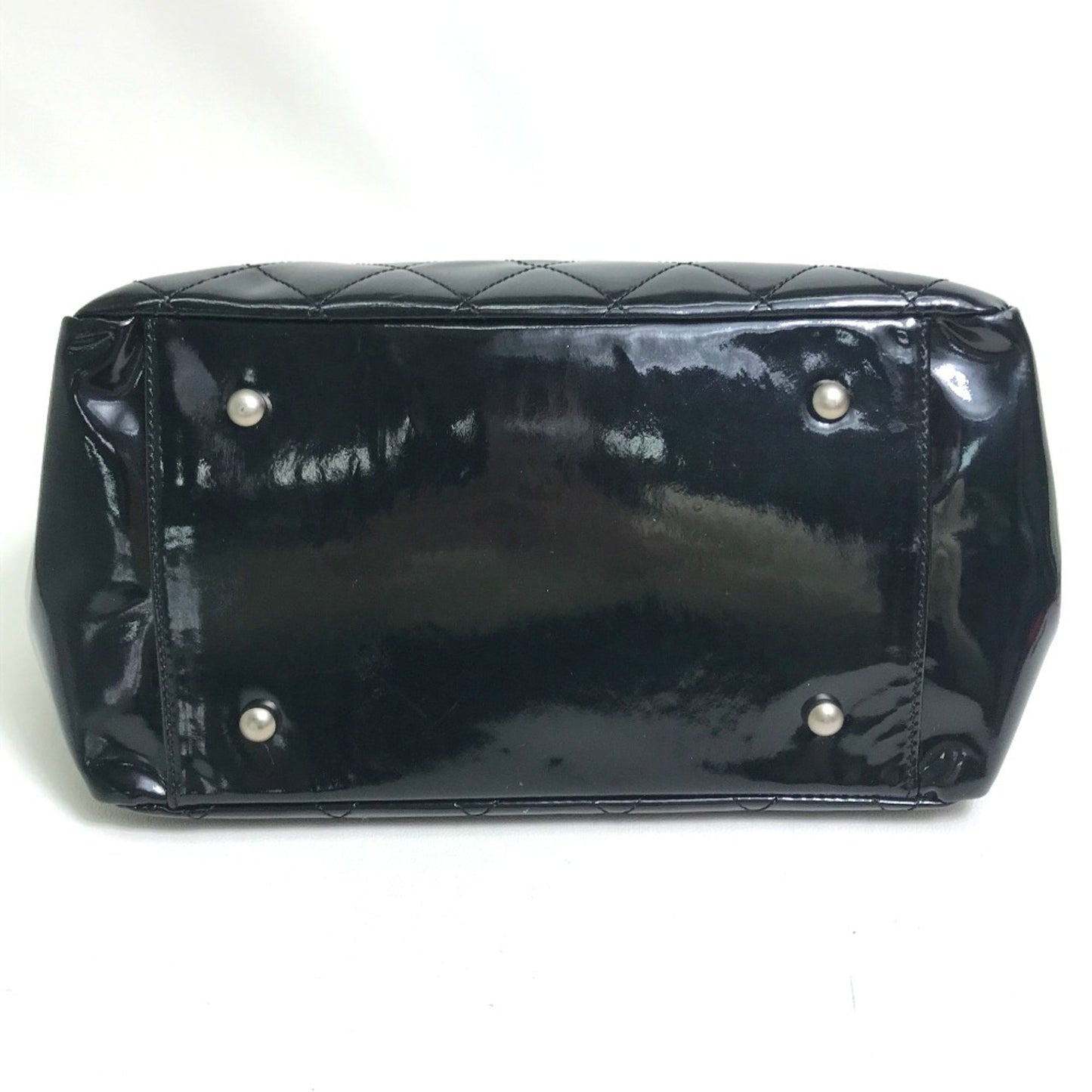 Chanel Black Patent Leather Shopping