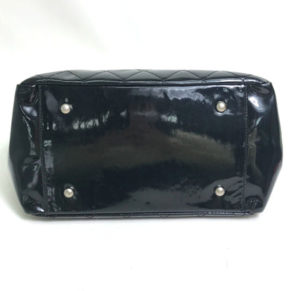 Chanel Black Patent Leather Shopping