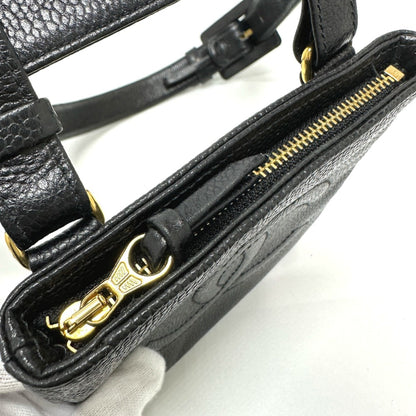 Chanel Black Leather Logo Cc