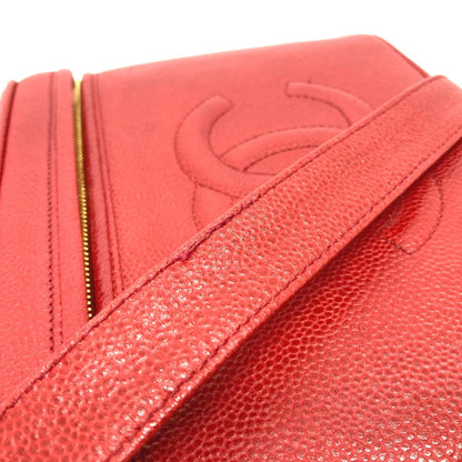 Chanel Red Leather Vanity