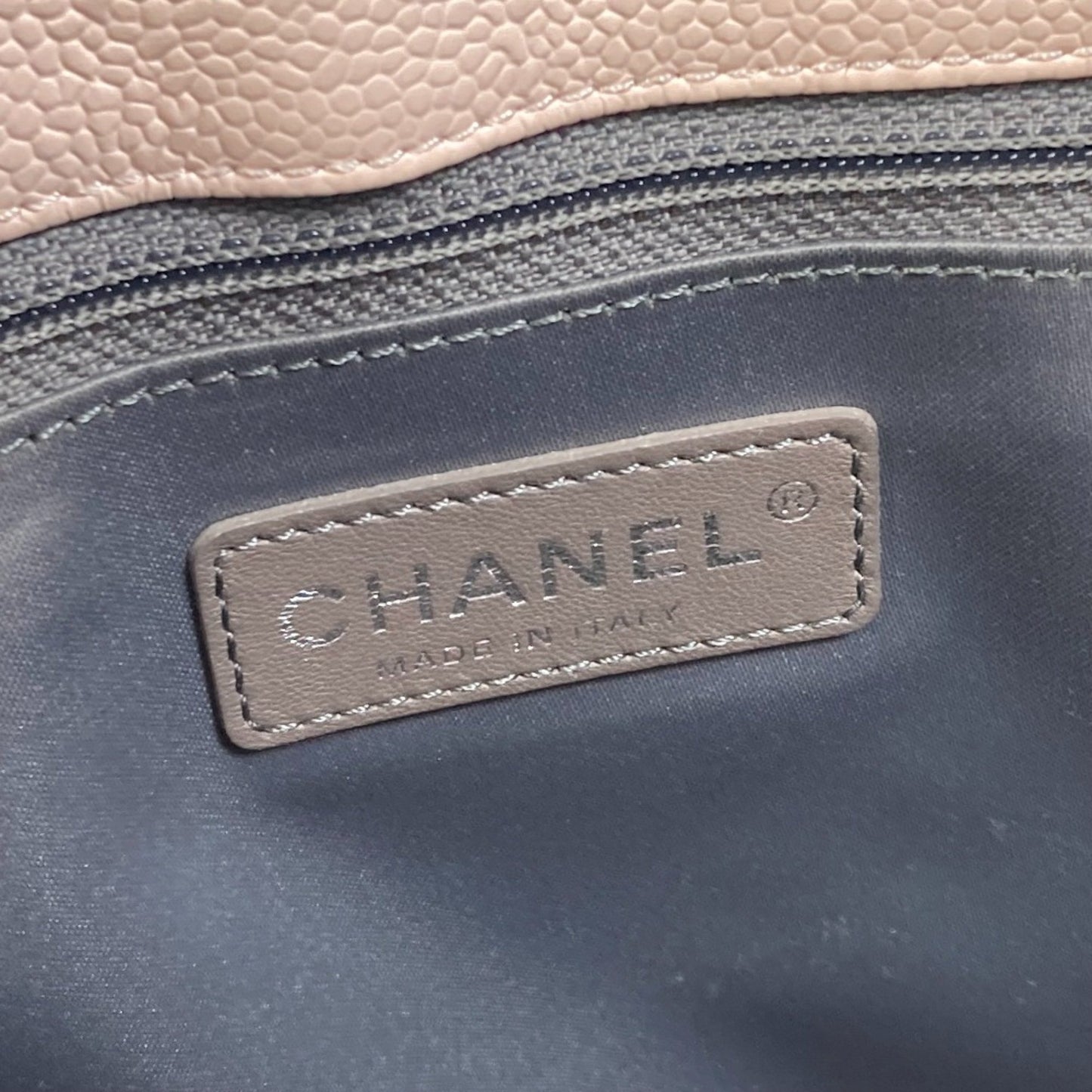 Chanel Pink Leather Shopping