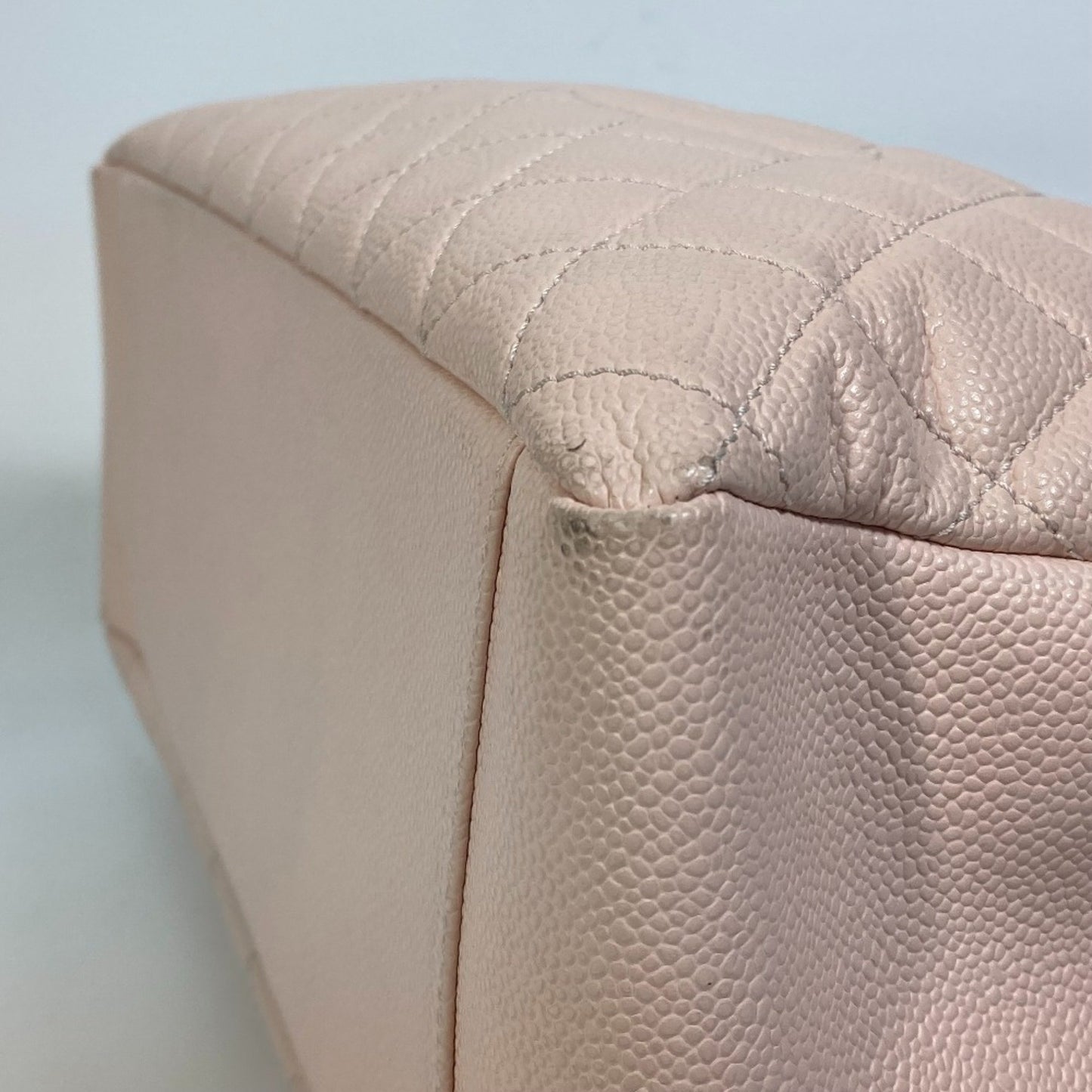Chanel Pink Leather Shopping