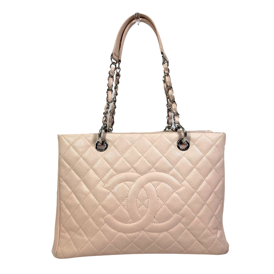 Chanel Pink Leather Shopping