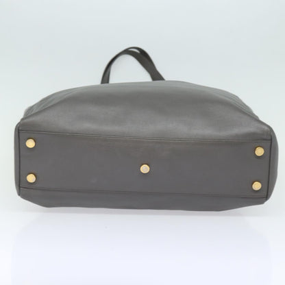 Saint Laurent Gray Leather Reversible