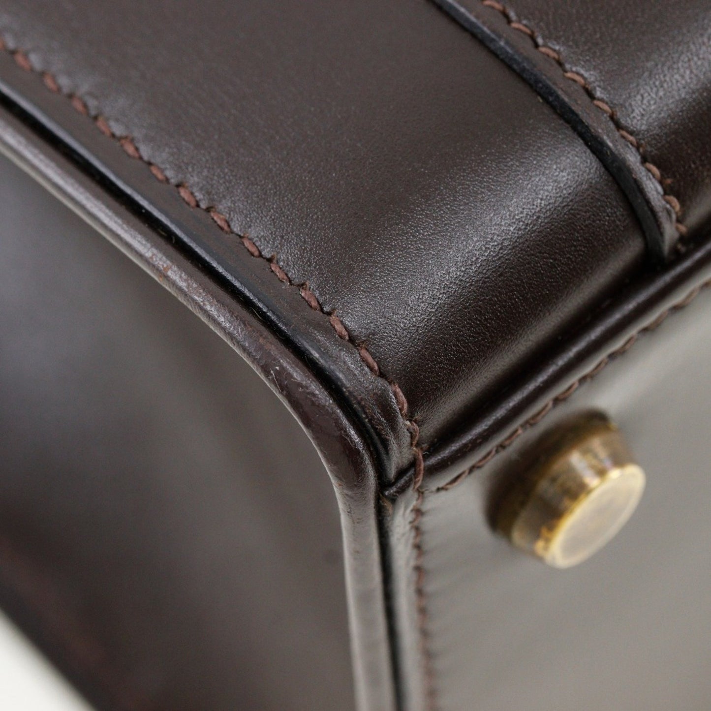 Hermès Brown Leather Drag