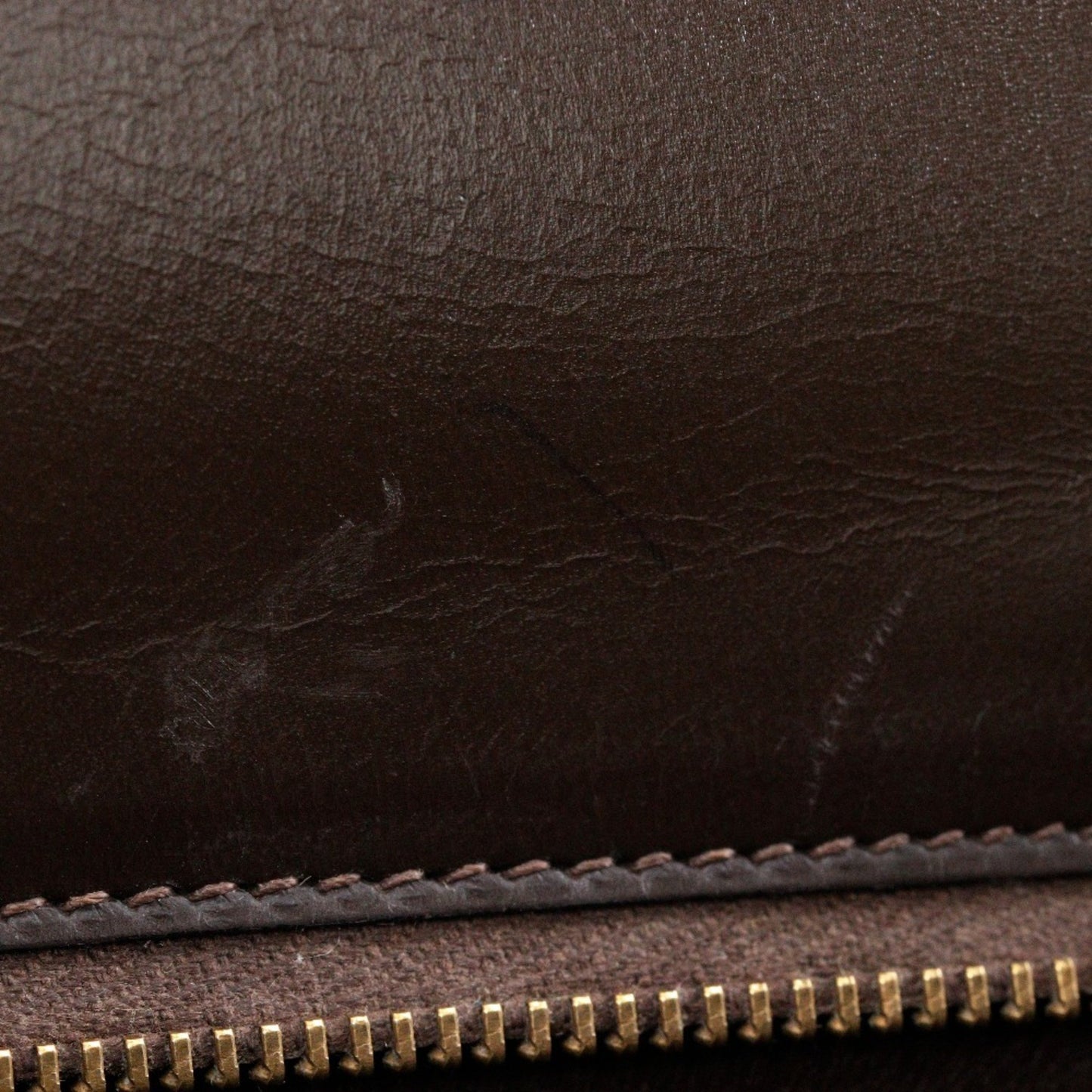 Hermès Brown Leather Drag