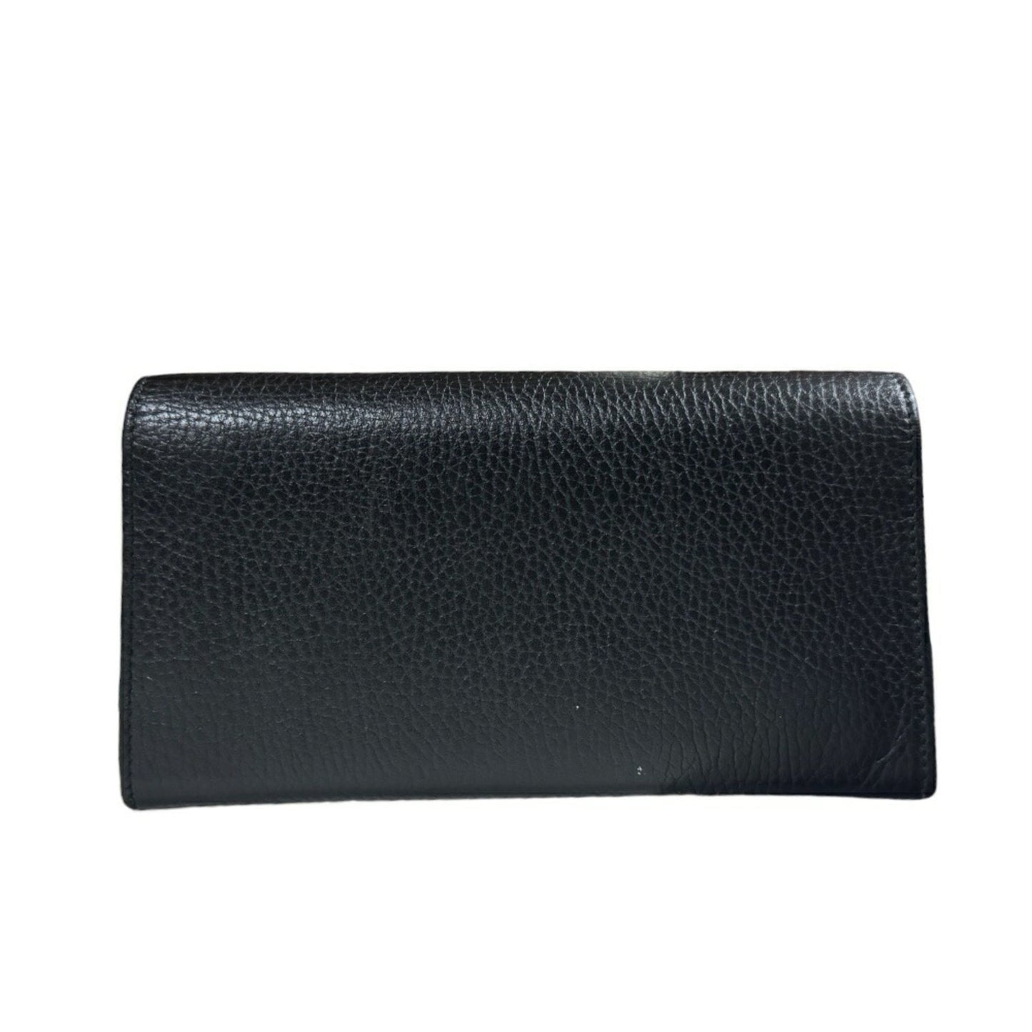 Gucci Black Leather Interlocking G