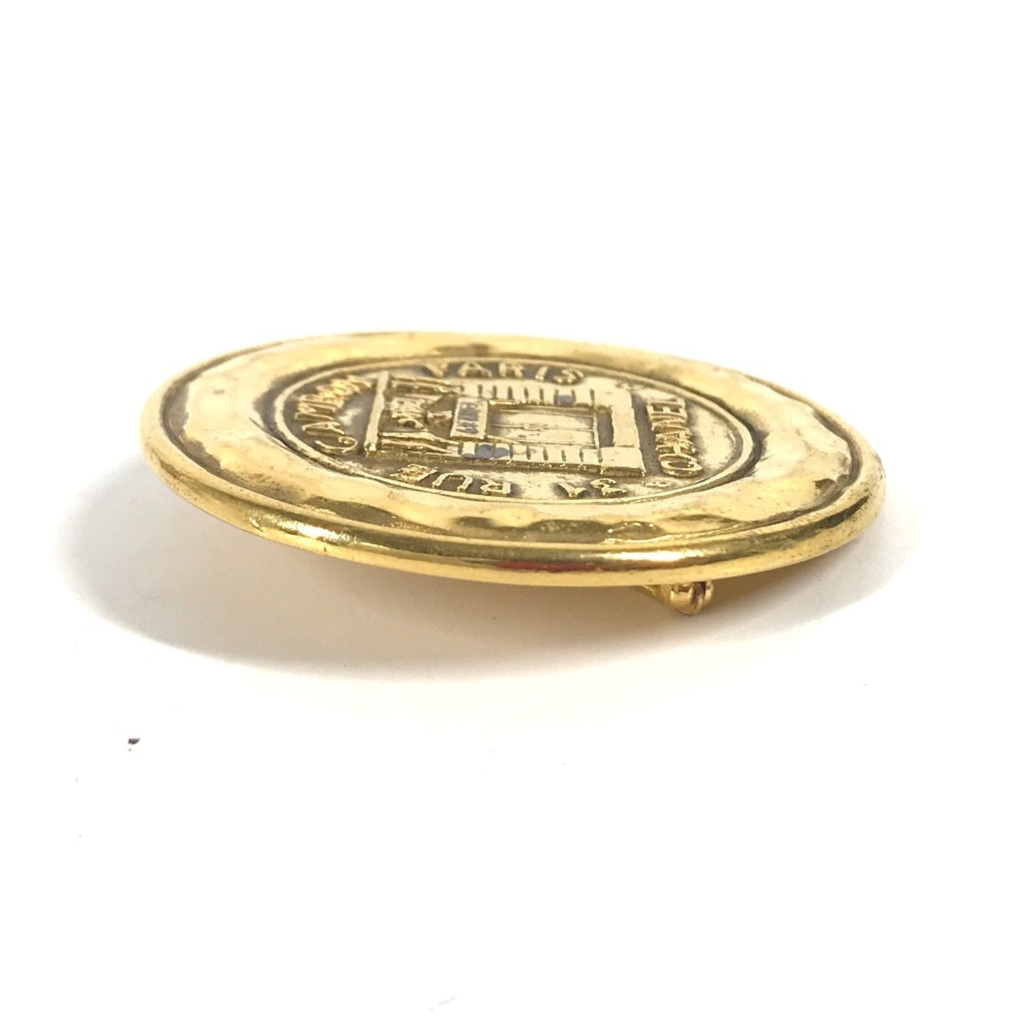 Chanel Gold Gold Plated Coco Mark