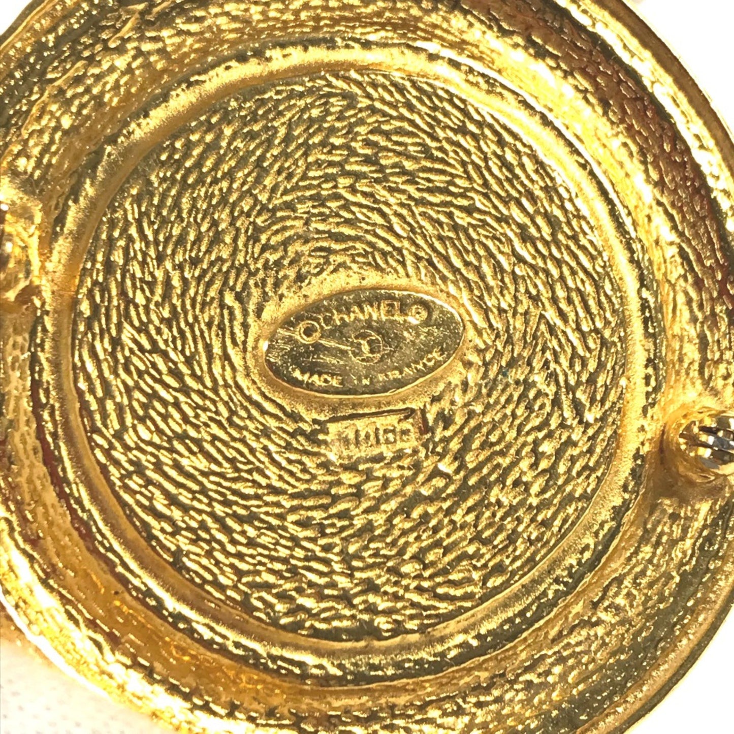 Chanel Gold Gold Plated Coco Mark