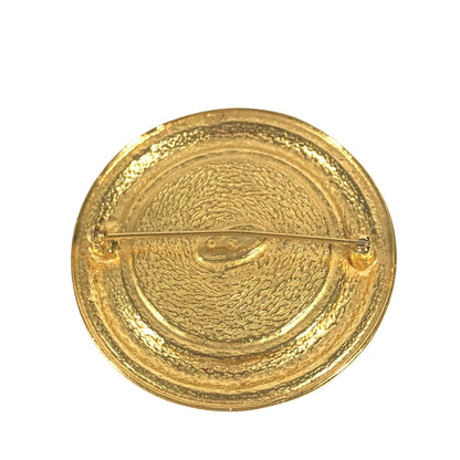 Chanel Gold Gold Plated Coco Mark