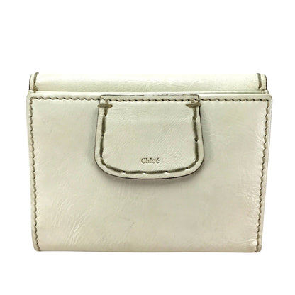 Chloé White Leather Wallet