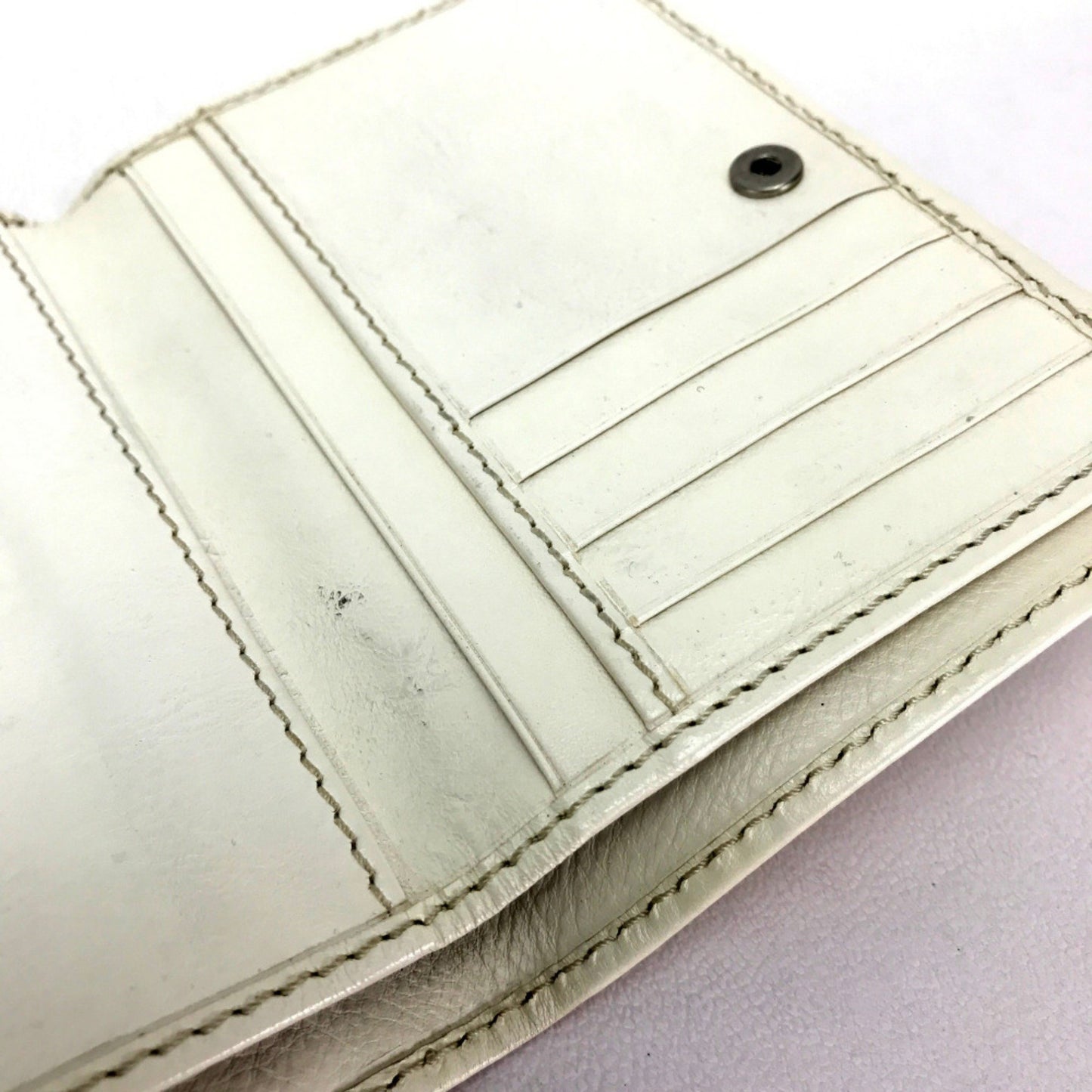 Chloé White Leather Wallet