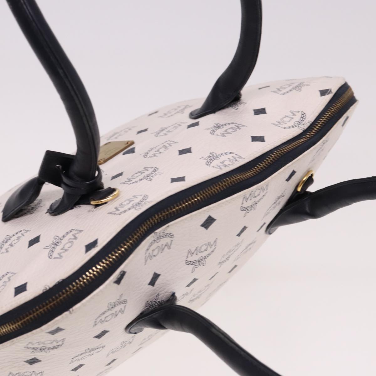 Mcm White Canvas Visetos