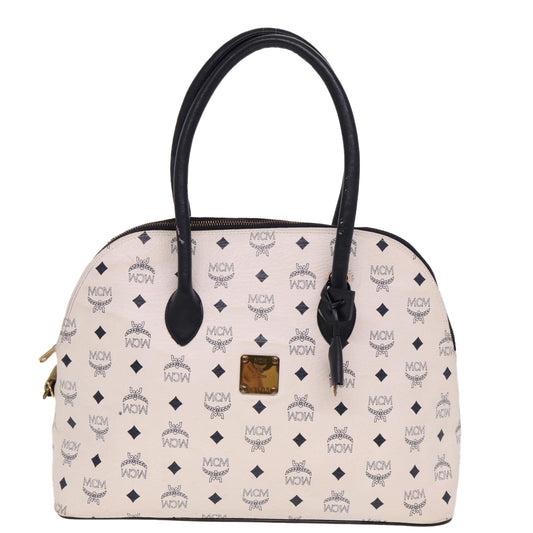 Mcm White Canvas Visetos