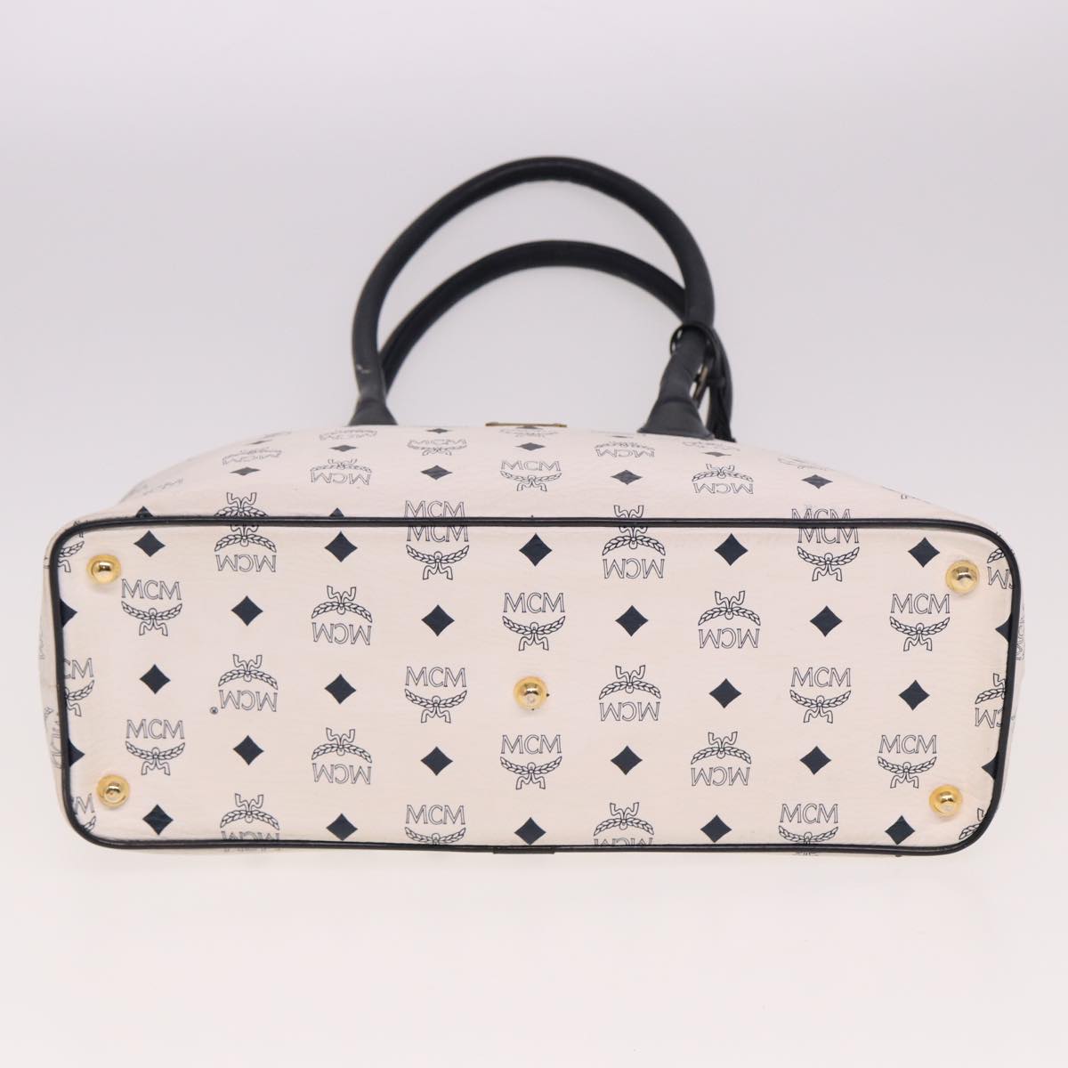 Mcm White Canvas Visetos