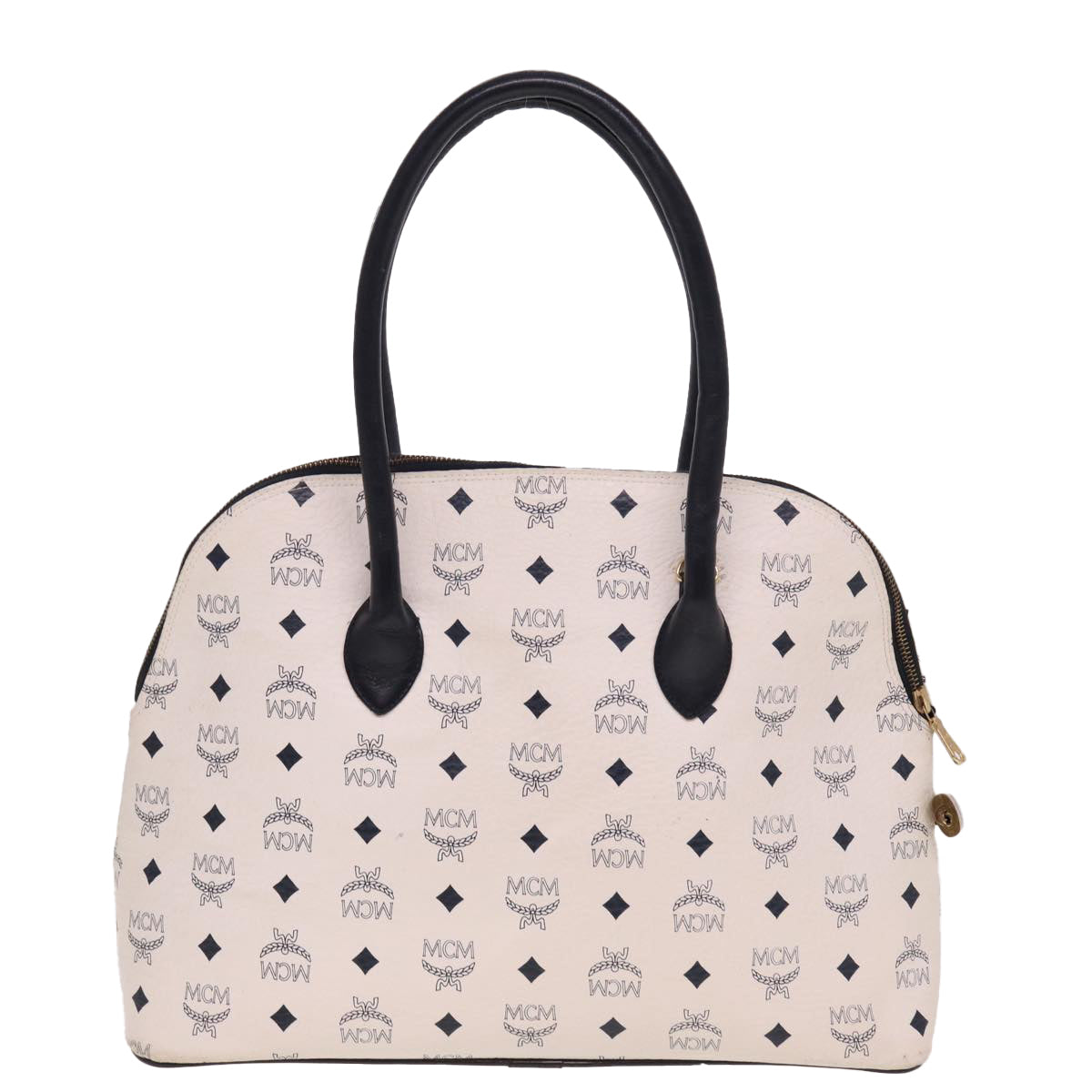 Mcm White Canvas Visetos