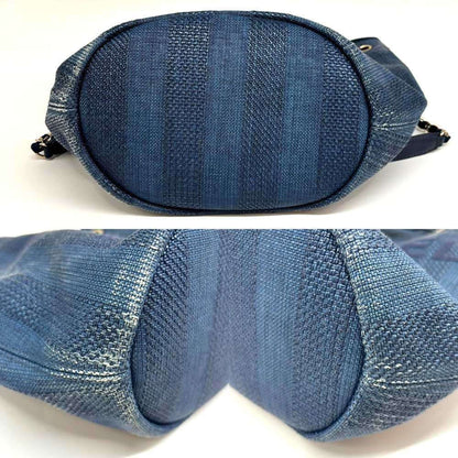 Chanel Blue Leather Deauville