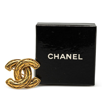 Chanel Gold Gold Plated Coco Mark