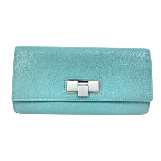 Bottega Veneta Blue Leather Veneta