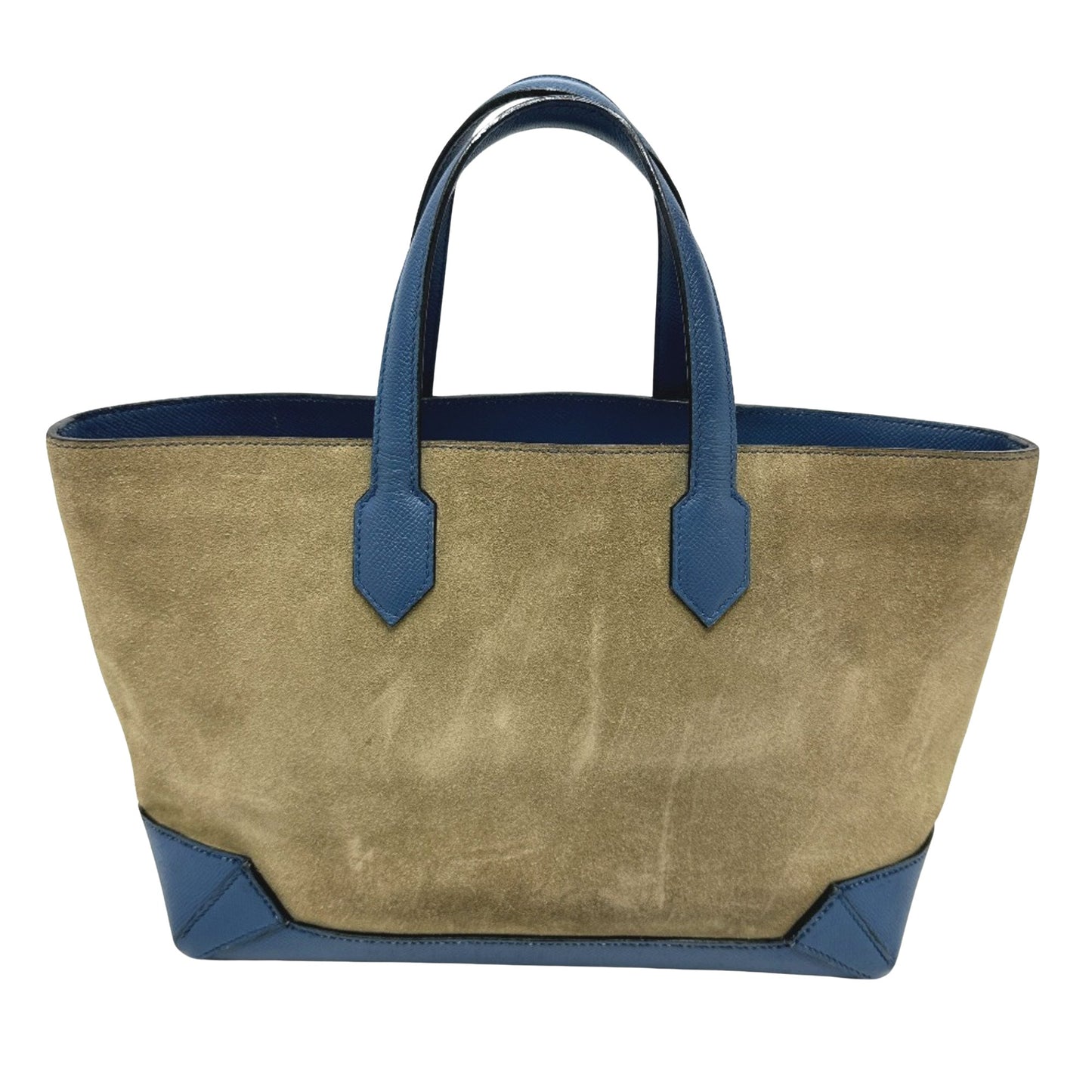 Hermès Blue Leather Maxibox Cabas 36