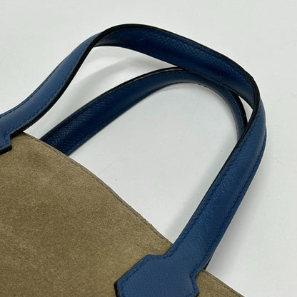Hermès Blue Leather Maxibox Cabas 36