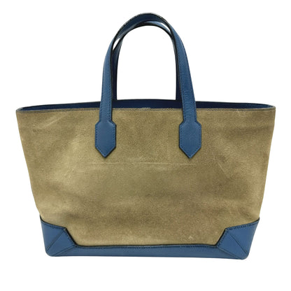 Hermès Blue Leather Maxibox Cabas 36