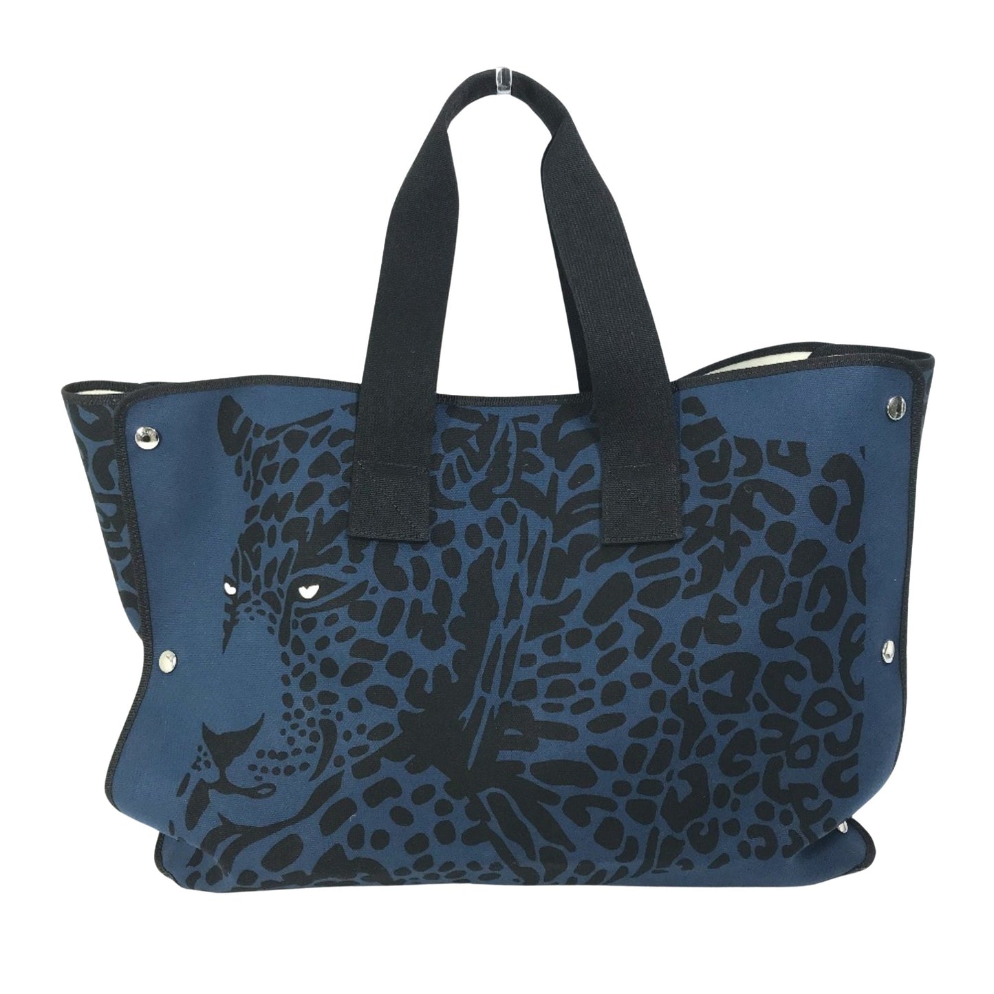 Hermès Blue Cotton Cabas