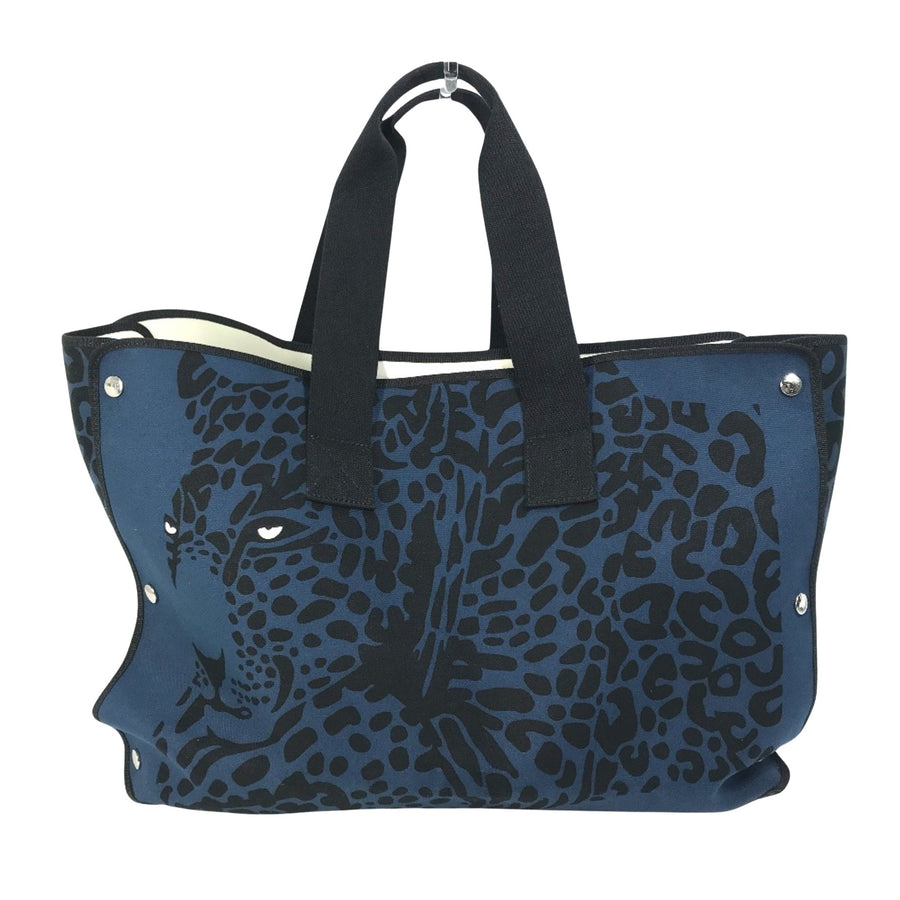 Hermès Blue Cotton Cabas