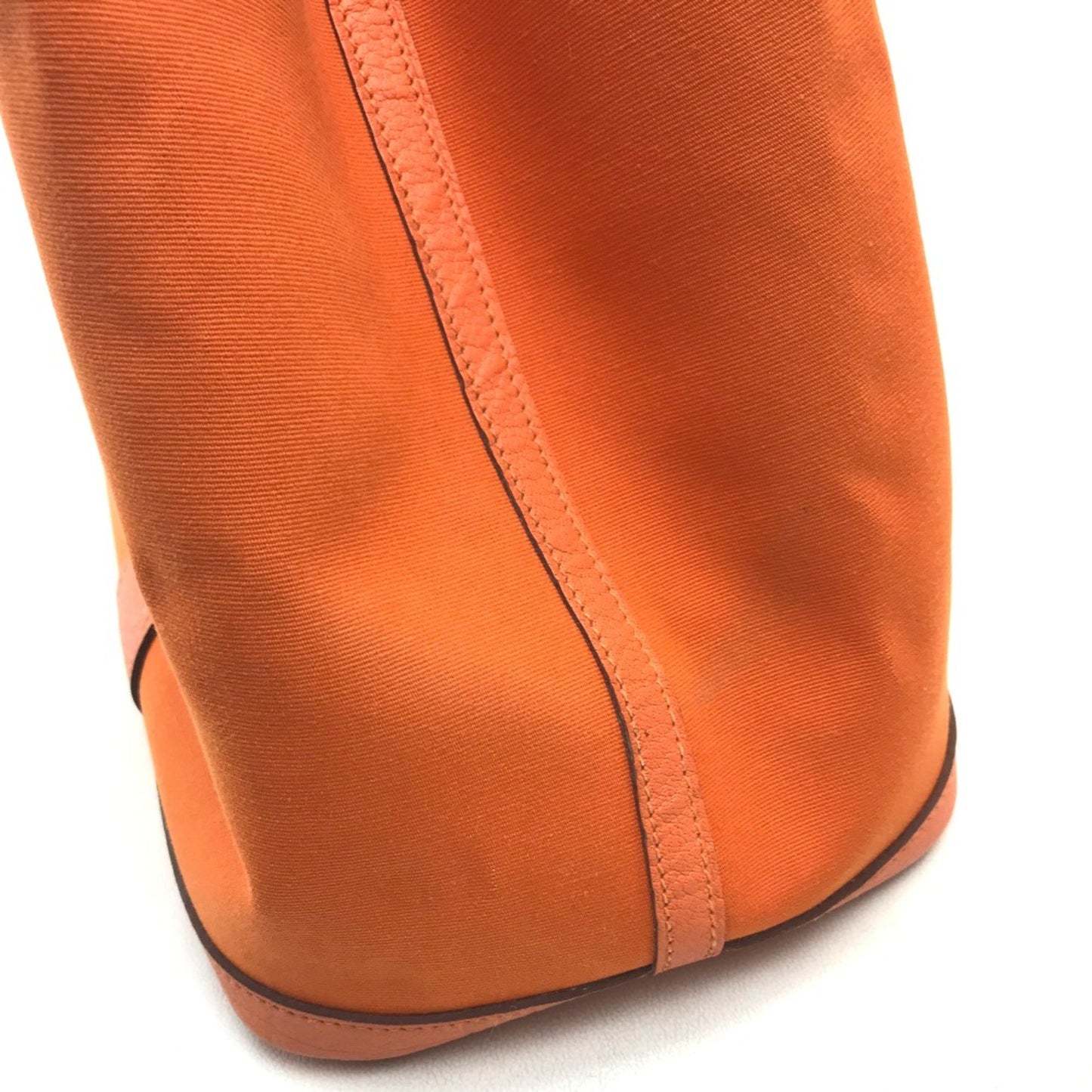 Hermès Orange Canvas Garden Party