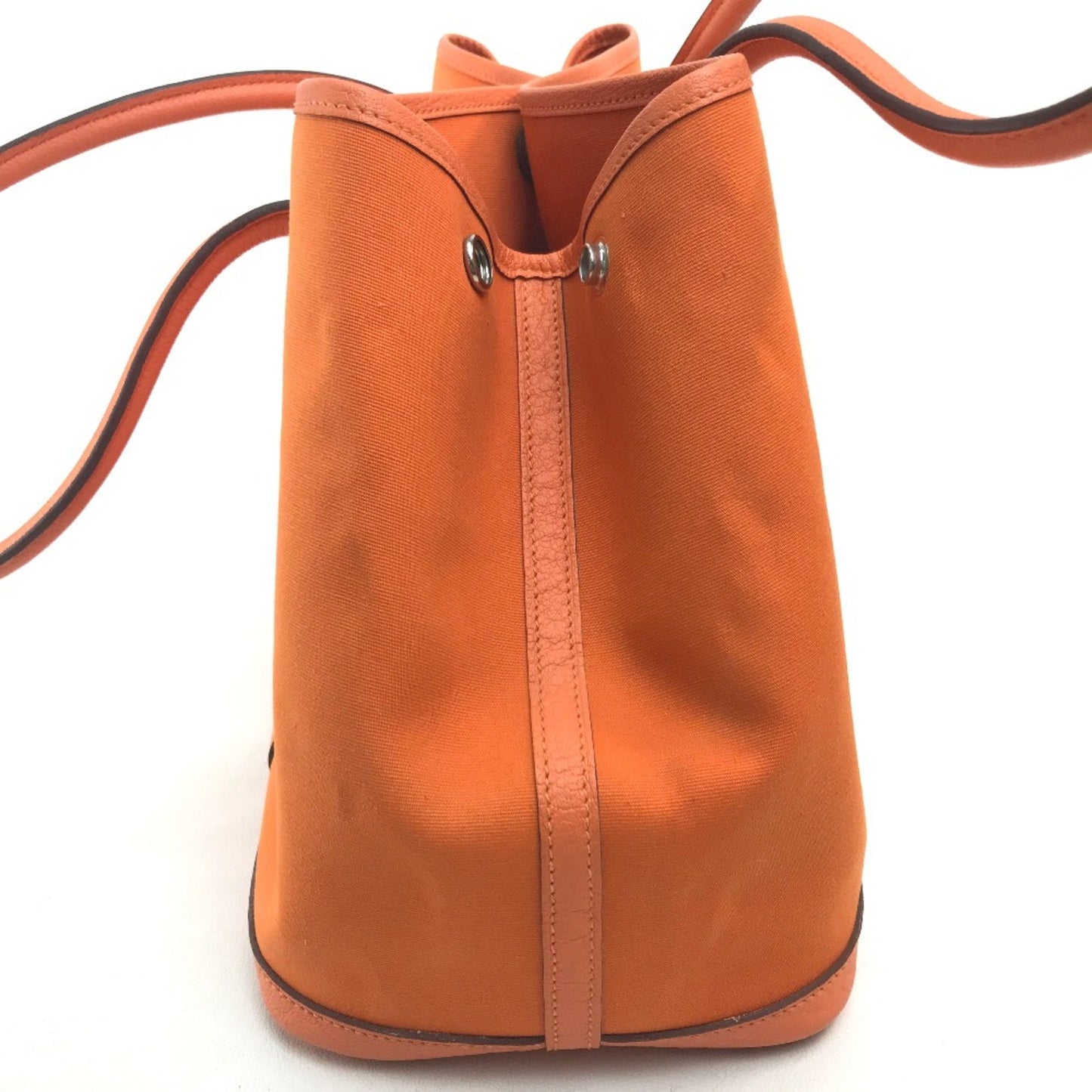 Hermès Orange Canvas Garden Party