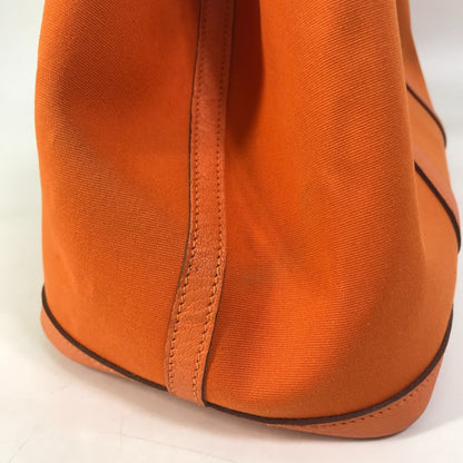 Hermès Orange Canvas Garden Party