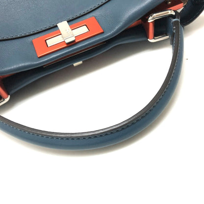 Fendi Blue Leather Handbag