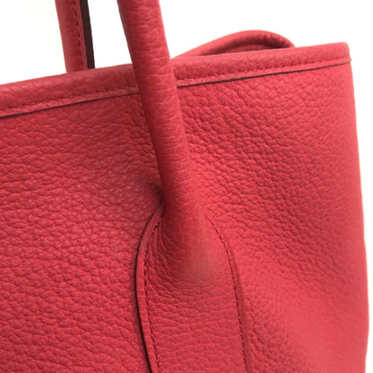 Hermès Red Leather Garden Party
