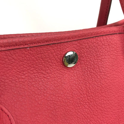Hermès Red Leather Garden Party