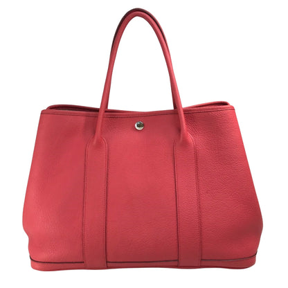 Hermès Red Leather Garden Party