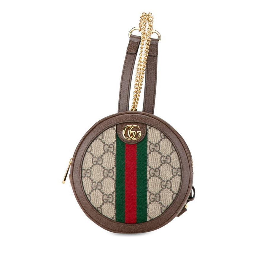 Gucci Brown Canvas Ophidia